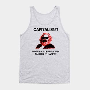 Funny Capitalism Communist T-Shirt Karl Marx Crapitalism Tank Top